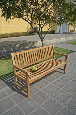 Zebra President Bank 160 Cm Massives Teak, Ergonomischer Rücken, 3-Sitzer, Edelstahlbeschläge -Gartenmöbel Store zebra president bank 160cm teak 24003 5