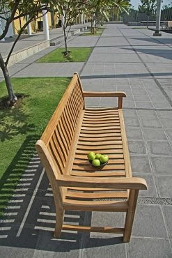 Zebra President Bank 160 Cm Massives Teak, Ergonomischer Rücken, 3-Sitzer, Edelstahlbeschläge -Gartenmöbel Store zebra president bank 160cm teak 24003 6