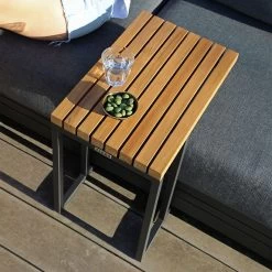 Zebra Sky Lounge 3-Sitzer Set Camden Grey, 2x Lounge Sessel Mit 2x Lounge Tisch Platte Teak Und FLY Beistelltisch Teak Platte -Gartenmöbel Store zebra sky lounge 3sitzer camden grey hocker lounge tisch 55163 11