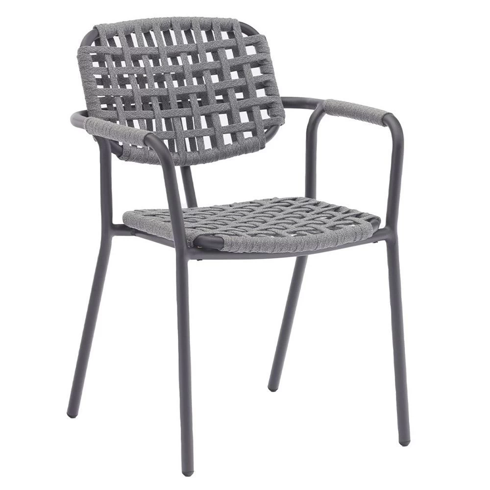 Zebra 4x Stapelsessel Costa Graphite/grey Und Taro Tischgestell Graphite Mit Tischplatte Beton 180x100 Cm HPL 4 Zebra 4x Stapelsessel Costa Graphite/grey Und Taro Tischgestell Graphite Mit Tischplatte Beton 180x100 Cm HPL – Bild 2