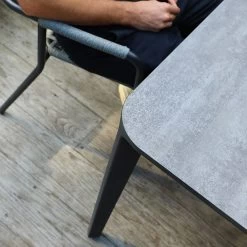 Zebra 4x Stapelsessel Costa Graphite/grey Und Taro Tischgestell Graphite Mit Tischplatte Beton 180x100 Cm HPL 11 Zebra 4x Stapelsessel Costa Graphite/grey Und Taro Tischgestell Graphite Mit Tischplatte Beton 180x100 Cm HPL -Gartenmöbel Store zebra stapelsessel costa grey taro beton 180x100 55088 5